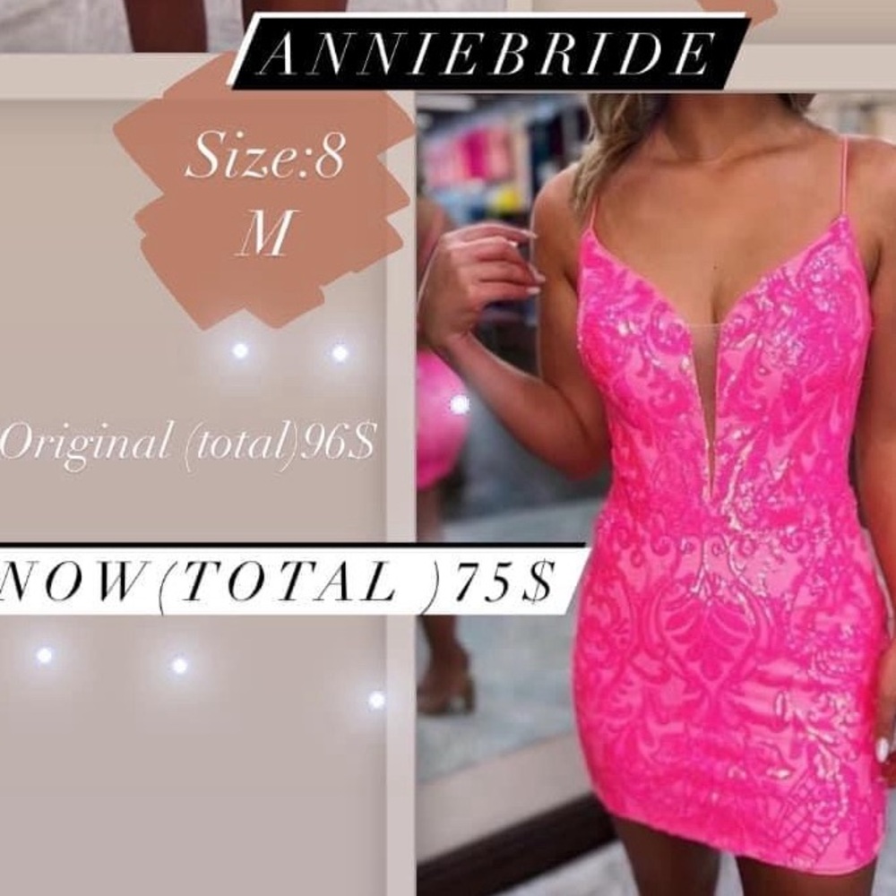 ANNIEBRIDE pink dress. Never worn